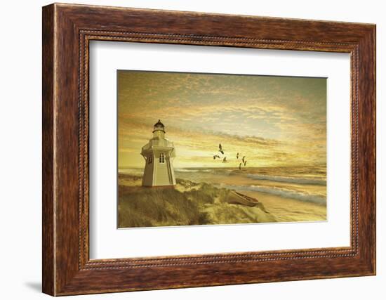 Pacific Sunset 6-Carlos Casamayor-Framed Art Print