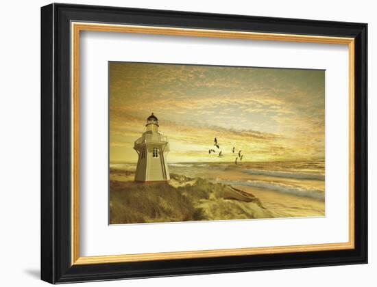 Pacific Sunset 6-Carlos Casamayor-Framed Art Print