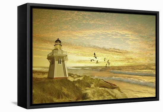 Pacific Sunset 6-Carlos Casamayor-Framed Premier Image Canvas