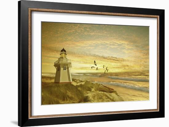 Pacific Sunset 6-Carlos Casamayor-Framed Giclee Print