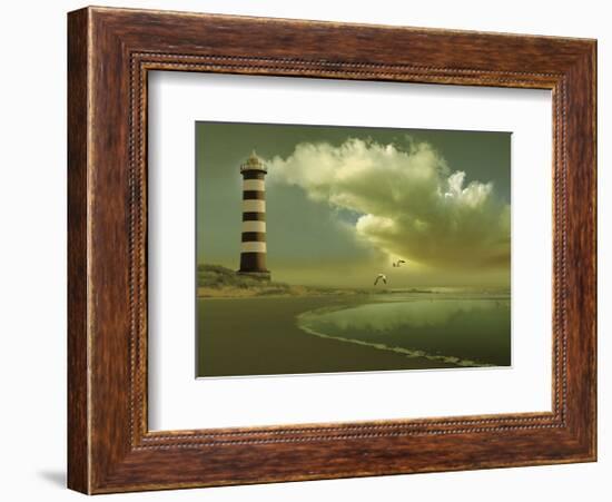 Pacific Sunset 7-Carlos Casamayor-Framed Art Print