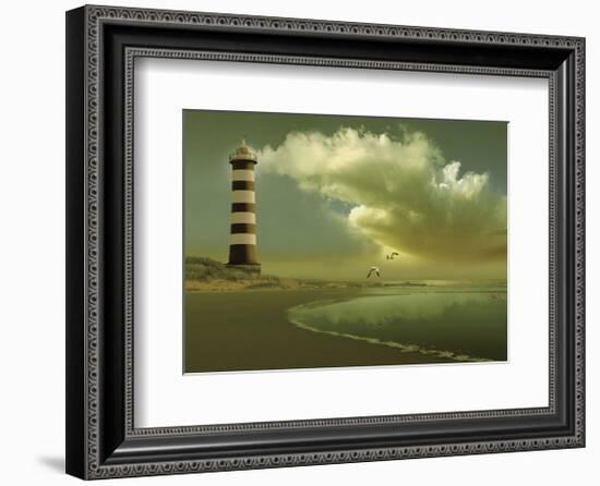 Pacific Sunset 7-Carlos Casamayor-Framed Art Print