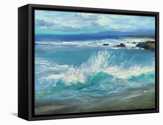 Pacifica Beach I-Sheila Finch-Framed Stretched Canvas