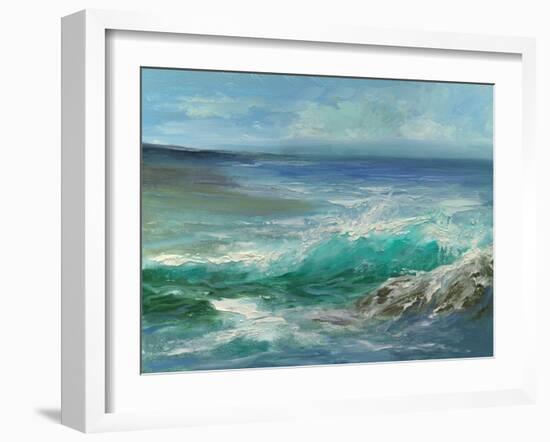 Pacifica Beach II-Sheila Finch-Framed Art Print