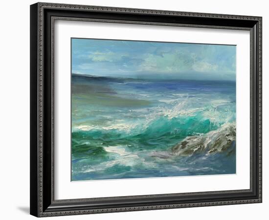 Pacifica Beach II-Sheila Finch-Framed Art Print