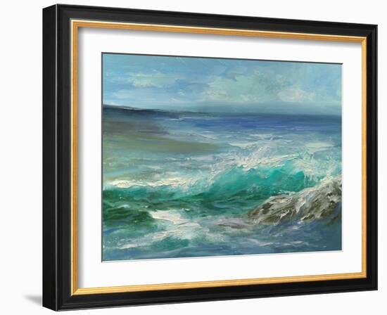 Pacifica Beach II-Sheila Finch-Framed Art Print