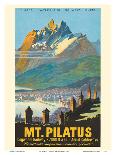 Switzerland - Alps Skiing-Pacifica Island Art-Art Print
