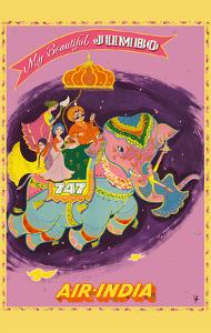 My Beautiful Jumbo - Boeing 747 Jumbo Jet - Air India by Pacifica Island Art