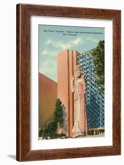 Pacifica Statue at San Francisco World's Fair-null-Framed Art Print