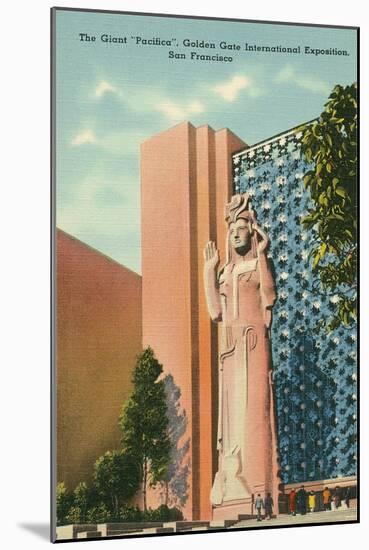 Pacifica Statue at San Francisco World's Fair-null-Mounted Art Print