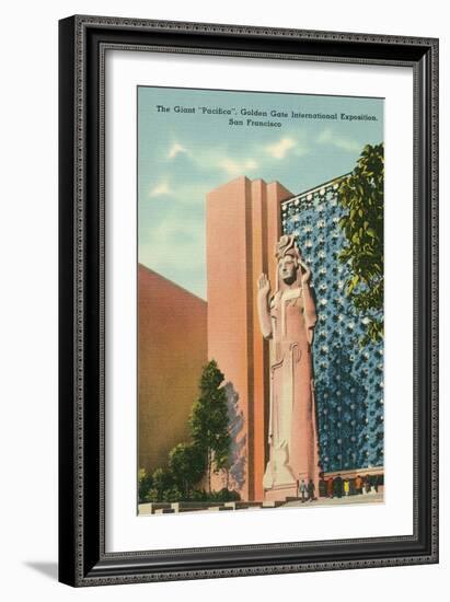 Pacifica Statue at San Francisco World's Fair-null-Framed Art Print