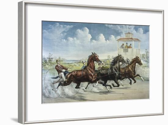 Pacing for a Grand Purse-Currier & Ives-Framed Giclee Print