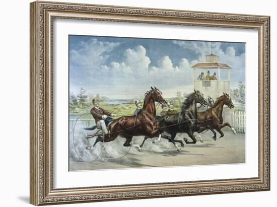 Pacing for a Grand Purse-Currier & Ives-Framed Giclee Print