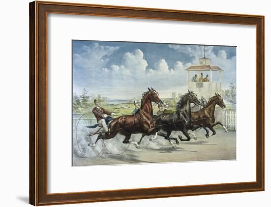 Pacing for a Grand Purse-Currier & Ives-Framed Giclee Print