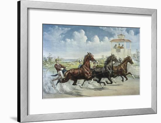 Pacing for a Grand Purse-Currier & Ives-Framed Giclee Print