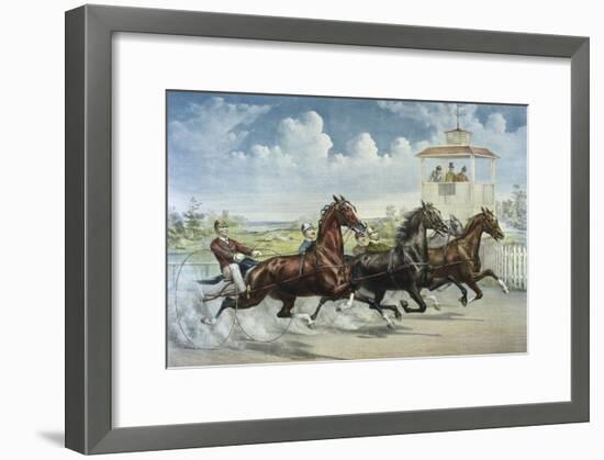 Pacing for a Grand Purse-Currier & Ives-Framed Giclee Print