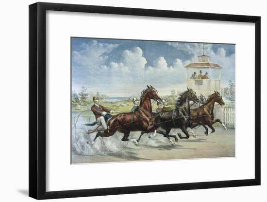 Pacing for a Grand Purse-Currier & Ives-Framed Giclee Print