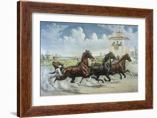 Pacing for a Grand Purse-Currier & Ives-Framed Giclee Print