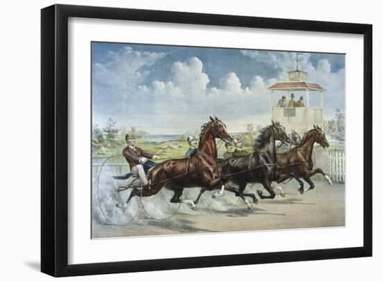 Pacing for a Grand Purse-Currier & Ives-Framed Giclee Print