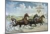 Pacing for a Grand Purse-Currier & Ives-Mounted Giclee Print