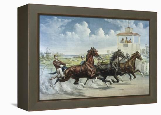 Pacing for a Grand Purse-Currier & Ives-Framed Premier Image Canvas