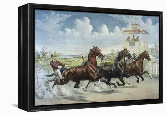 Pacing for a Grand Purse-Currier & Ives-Framed Premier Image Canvas