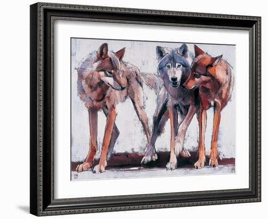 Pack Leaders, 2001-Mark Adlington-Framed Giclee Print