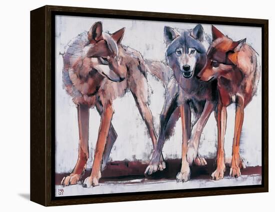 Pack Leaders, 2001-Mark Adlington-Framed Premier Image Canvas