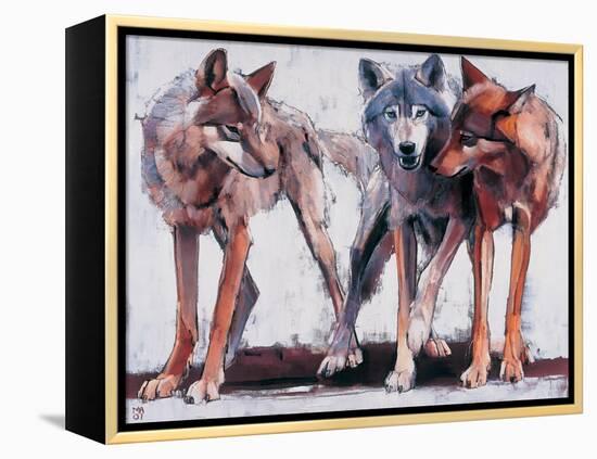 Pack Leaders, 2001-Mark Adlington-Framed Premier Image Canvas