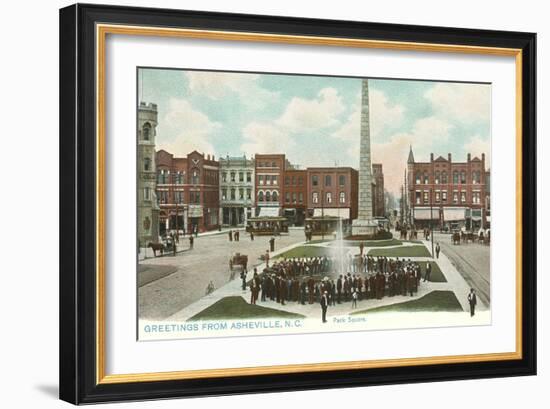 Pack Square, Asheville, North Carolina-null-Framed Art Print