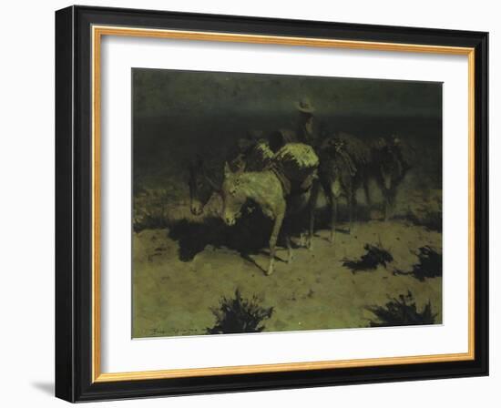 Pack Train, 1909-Frederic Sackrider Remington-Framed Giclee Print