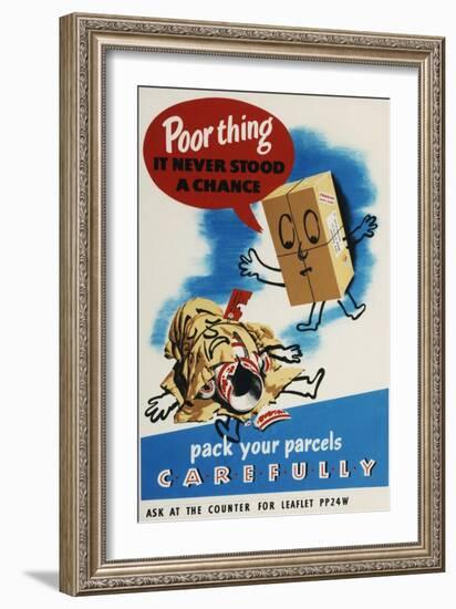 Pack Your Parcels Carefully-null-Framed Art Print