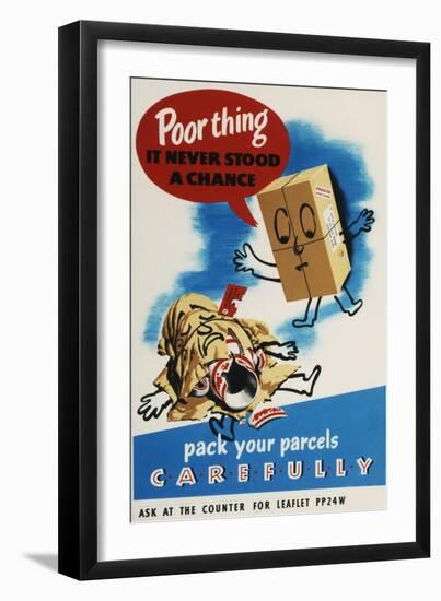 Pack Your Parcels Carefully-null-Framed Art Print