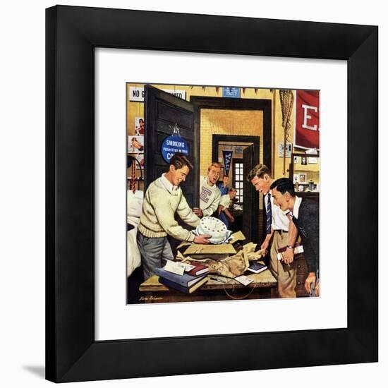 "Package from Home", February 3, 1951-Stevan Dohanos-Framed Giclee Print