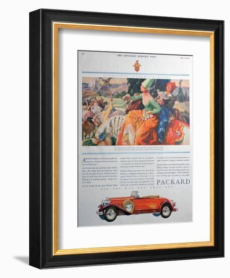 Packard Car Advert, 1930-null-Framed Giclee Print