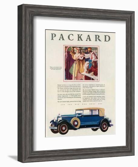 Packard, Magazine Advertisement, USA, 1929-null-Framed Giclee Print