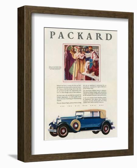 Packard, Magazine Advertisement, USA, 1929-null-Framed Giclee Print