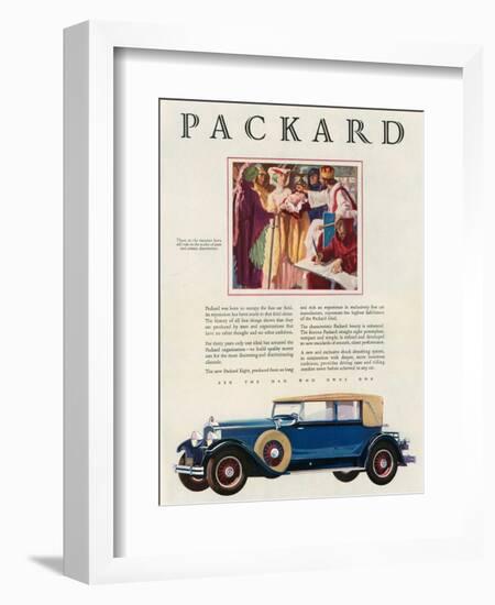 Packard, Magazine Advertisement, USA, 1929-null-Framed Giclee Print