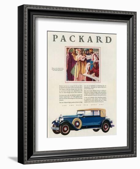 Packard, Magazine Advertisement, USA, 1929-null-Framed Giclee Print