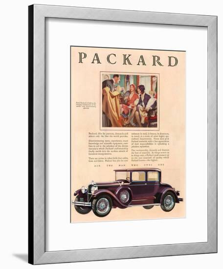 Packard, Magazine Advertisement, USA, 1929-null-Framed Giclee Print