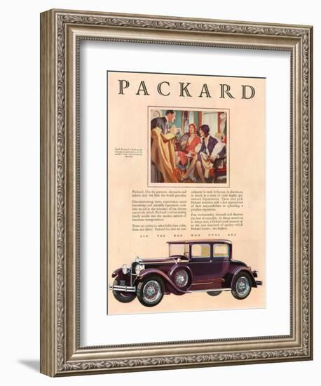 Packard, Magazine Advertisement, USA, 1929-null-Framed Giclee Print