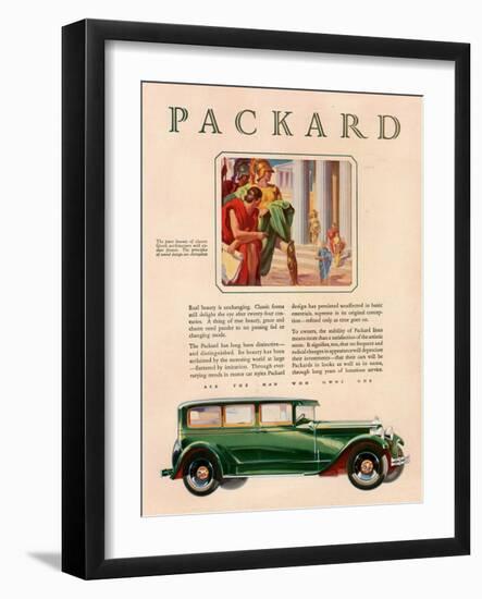 Packard, Magazine Advertisement, USA, 1929-null-Framed Giclee Print