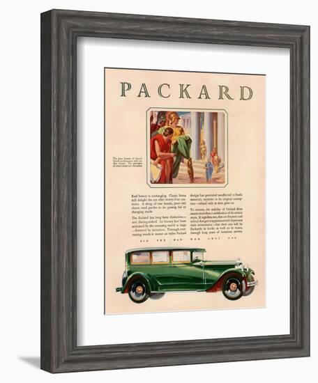 Packard, Magazine Advertisement, USA, 1929-null-Framed Giclee Print