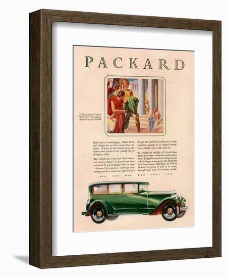 Packard, Magazine Advertisement, USA, 1929-null-Framed Giclee Print