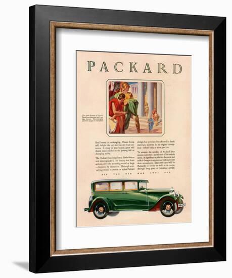 Packard, Magazine Advertisement, USA, 1929-null-Framed Giclee Print