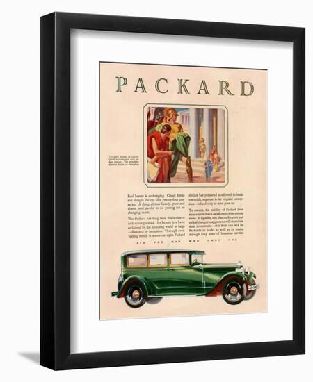 Packard, Magazine Advertisement, USA, 1929-null-Framed Giclee Print