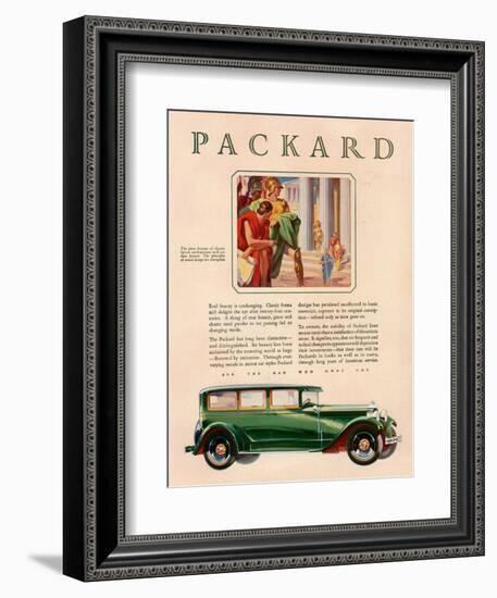 Packard, Magazine Advertisement, USA, 1929-null-Framed Giclee Print