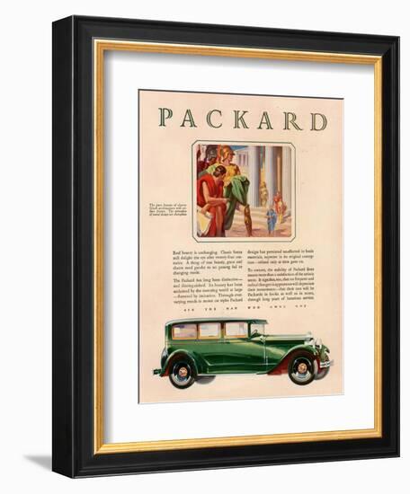 Packard, Magazine Advertisement, USA, 1929-null-Framed Giclee Print