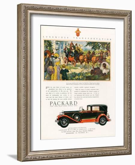 Packard, Magazine Advertisement, USA, 1930-null-Framed Giclee Print