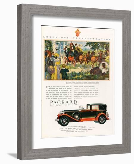 Packard, Magazine Advertisement, USA, 1930-null-Framed Giclee Print